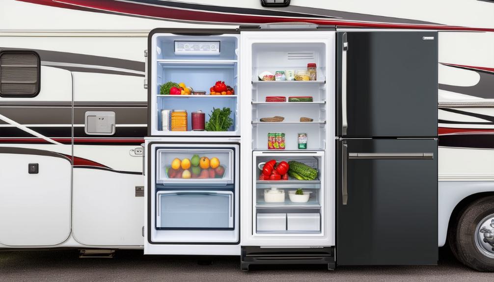 rv refrigerator key features