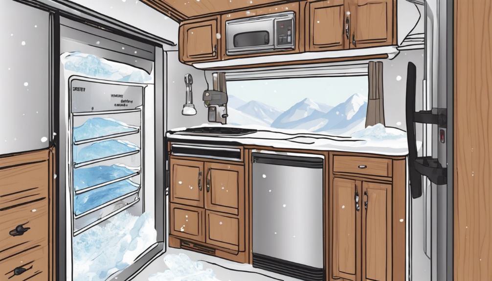 winterize rv refrigerator steps