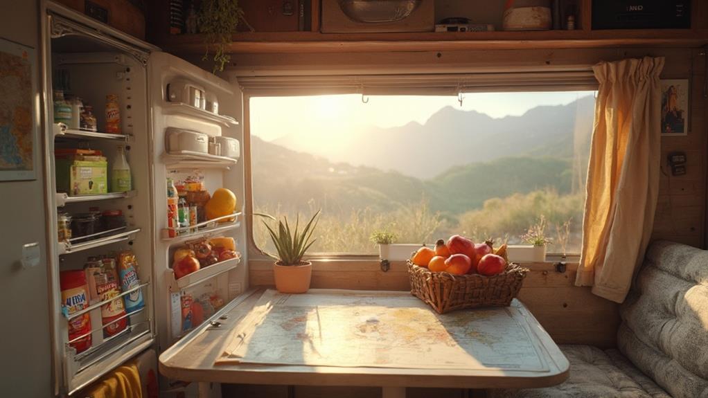 rv fridge 110v usage tips