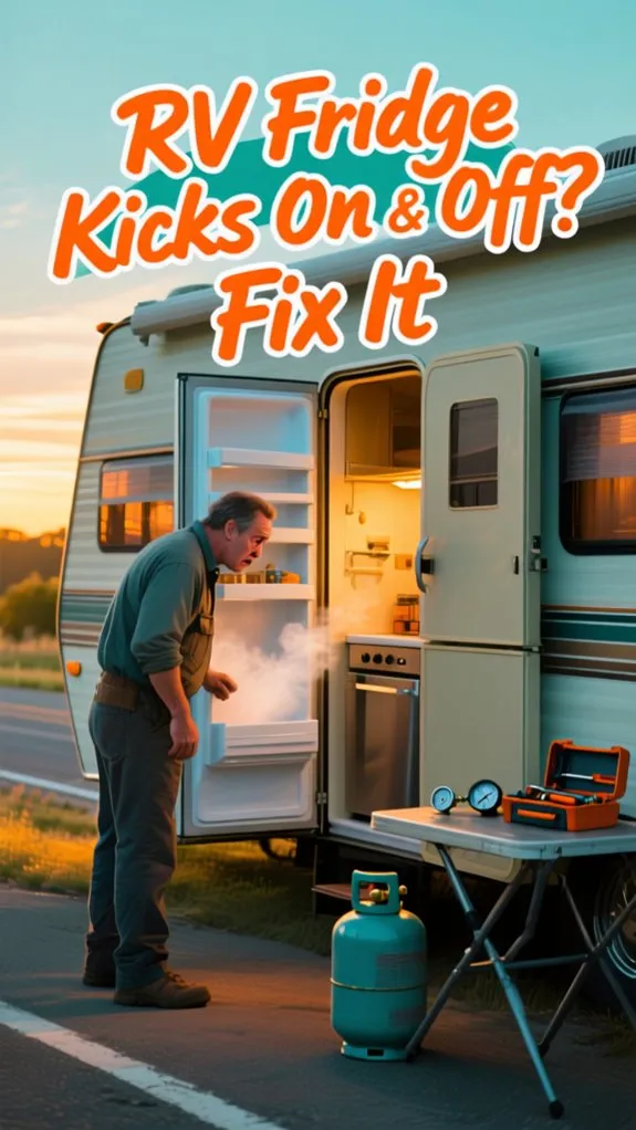 Do RV Refrigerators Kick On And Off While On Gas? Fix It - RV Refrigerator